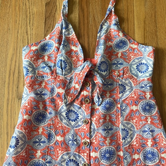 NWT Anthropologie Maeve Halter Slim Mini Dress Size: Medium Petite - Picture 4 of 9